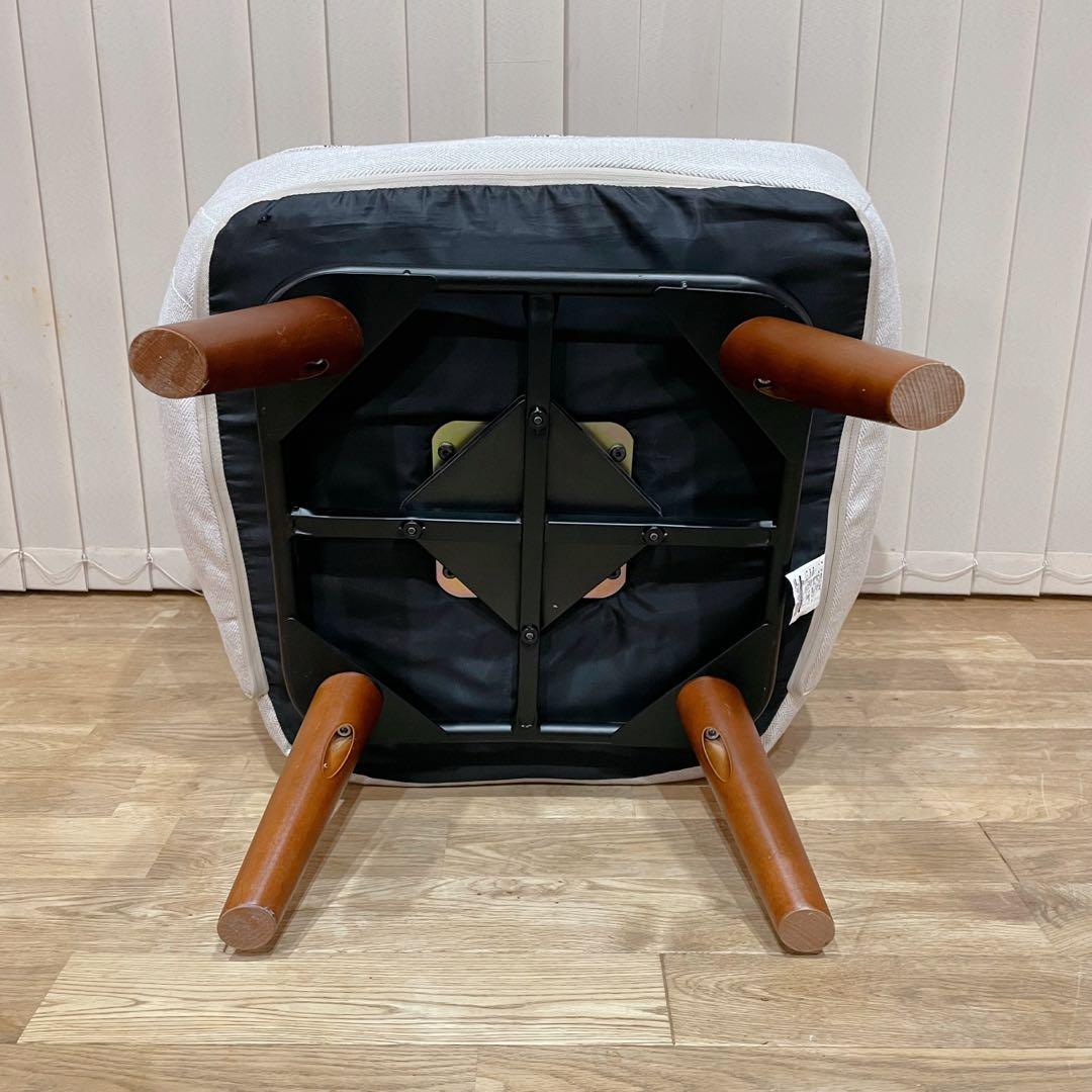 ドウシシャ 回転式ハイバックルームチェア ダイニングチェア ニルス レッド