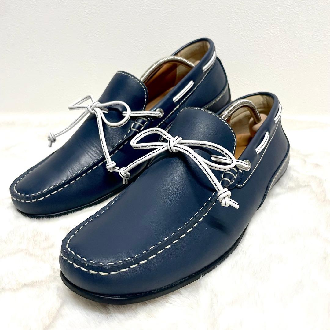 【未使用級✨】REGAL ネイビー 55PRドライビングシューズ 25.5cm