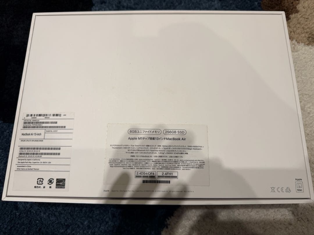 Macbook Air M1 8gb 256gb スペースグレー