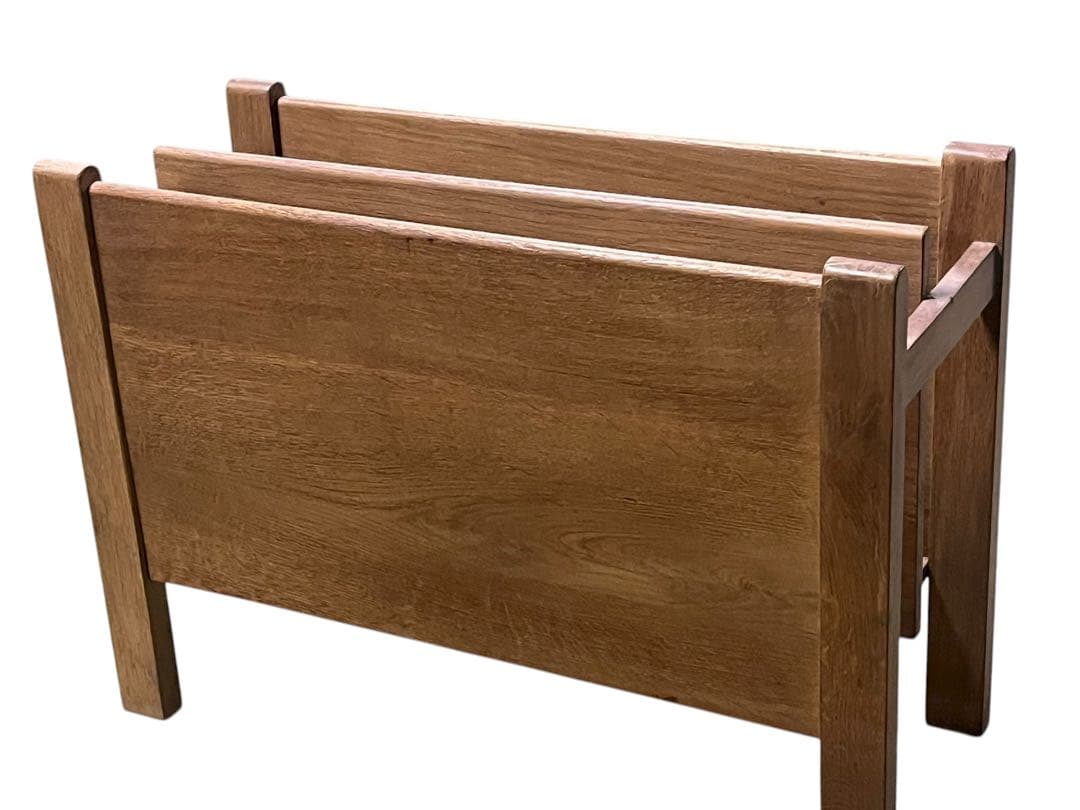 ジャーナルスタンダード木製マガジンラック 2仕切り