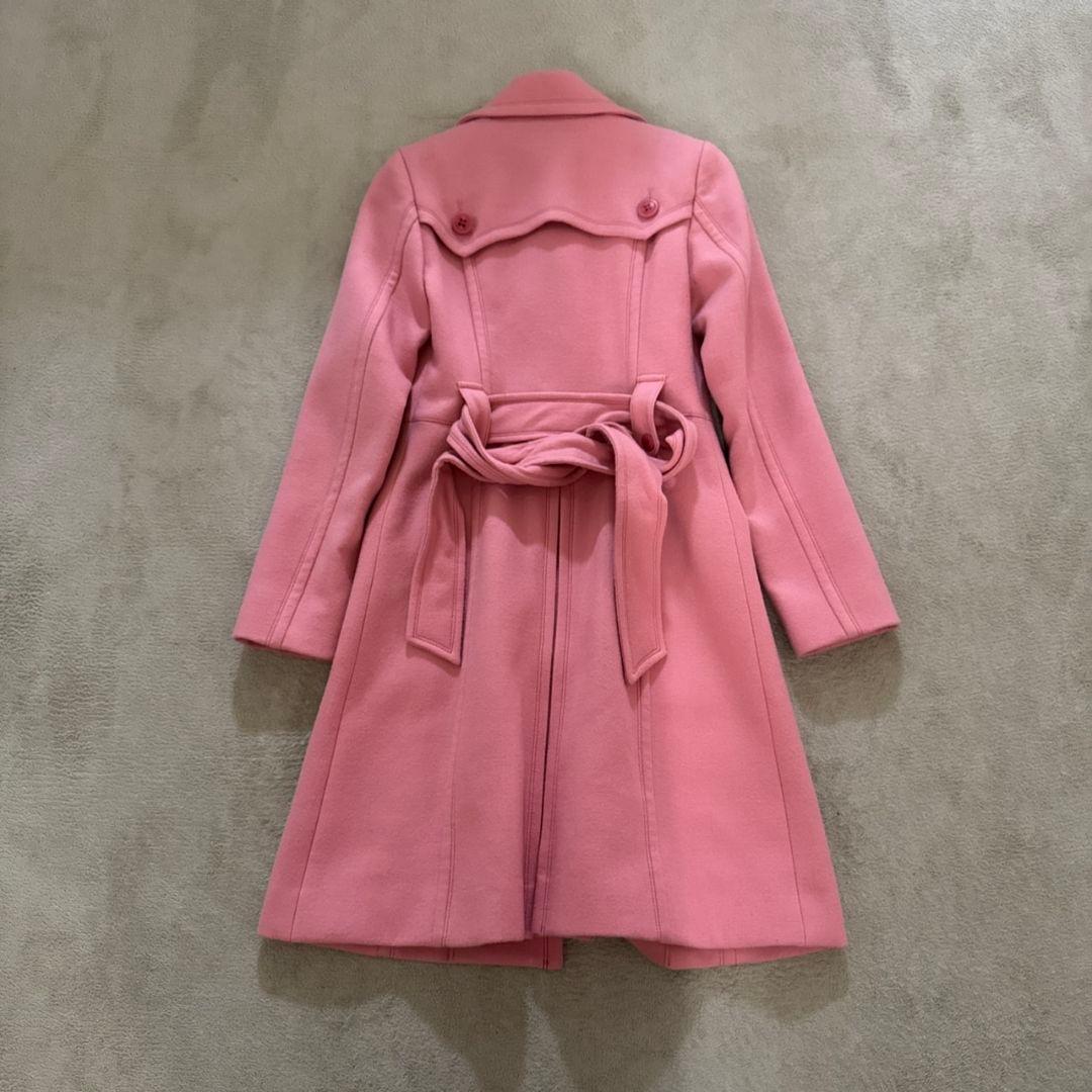 ✨希少✨ バーバリーブルーレーベル コート ベルト ノバチェック ピンク 38