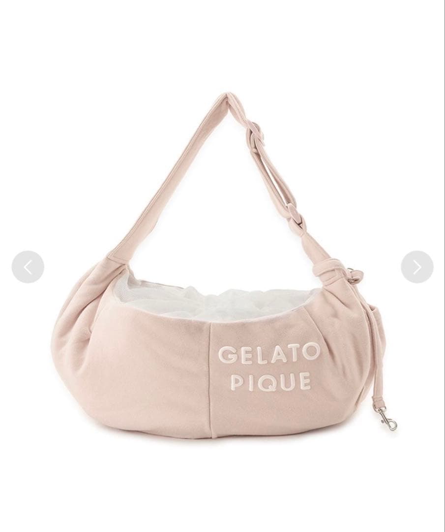 風*様 【新品未使用】ジェラートピケスリングキャリーバッグ ピンクベージュ