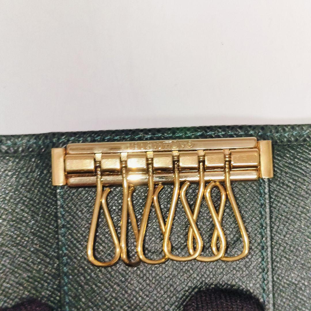 【未使用級】ルイヴィトン ミュルティクレ6 タイガ ダークグリーン キーケース