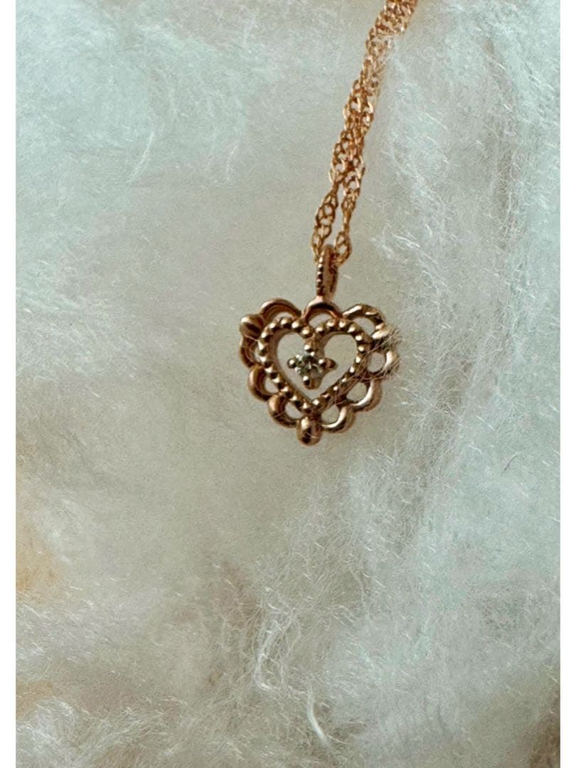 専用★Samantha Tiara K18 SPG Dia ハートネックレス