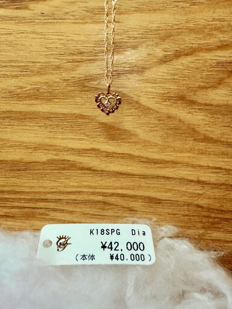 専用★Samantha Tiara K18 SPG Dia ハートネックレス