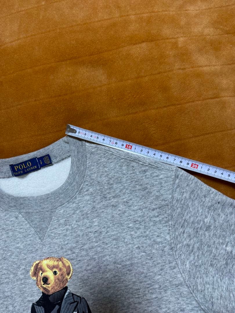 試着のみポロラルフローレン ポロベア スウェット グレー 裏起毛 トレーナー