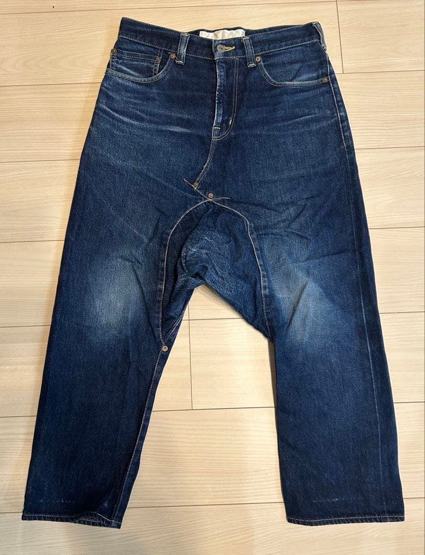 最終値下げ ganryu ガンリュウ デニムサルエル