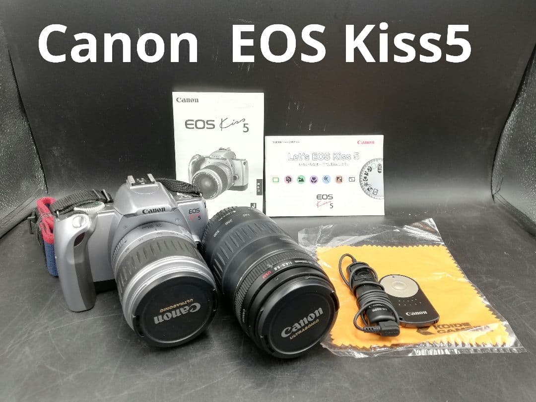 Canon キャノン EOS Kiss5 一眼レフィルムカメラセット