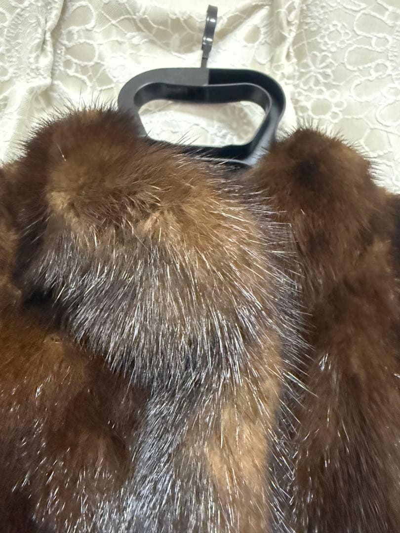 ダークミンクハーフコート