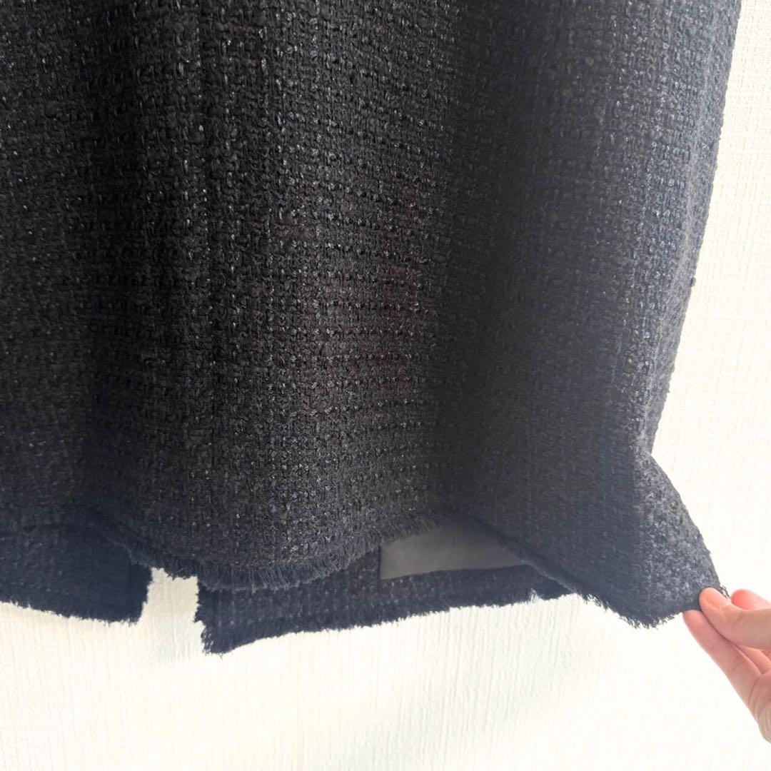 23区 24年製 大きいサイズ ファンシーツイード ジレ