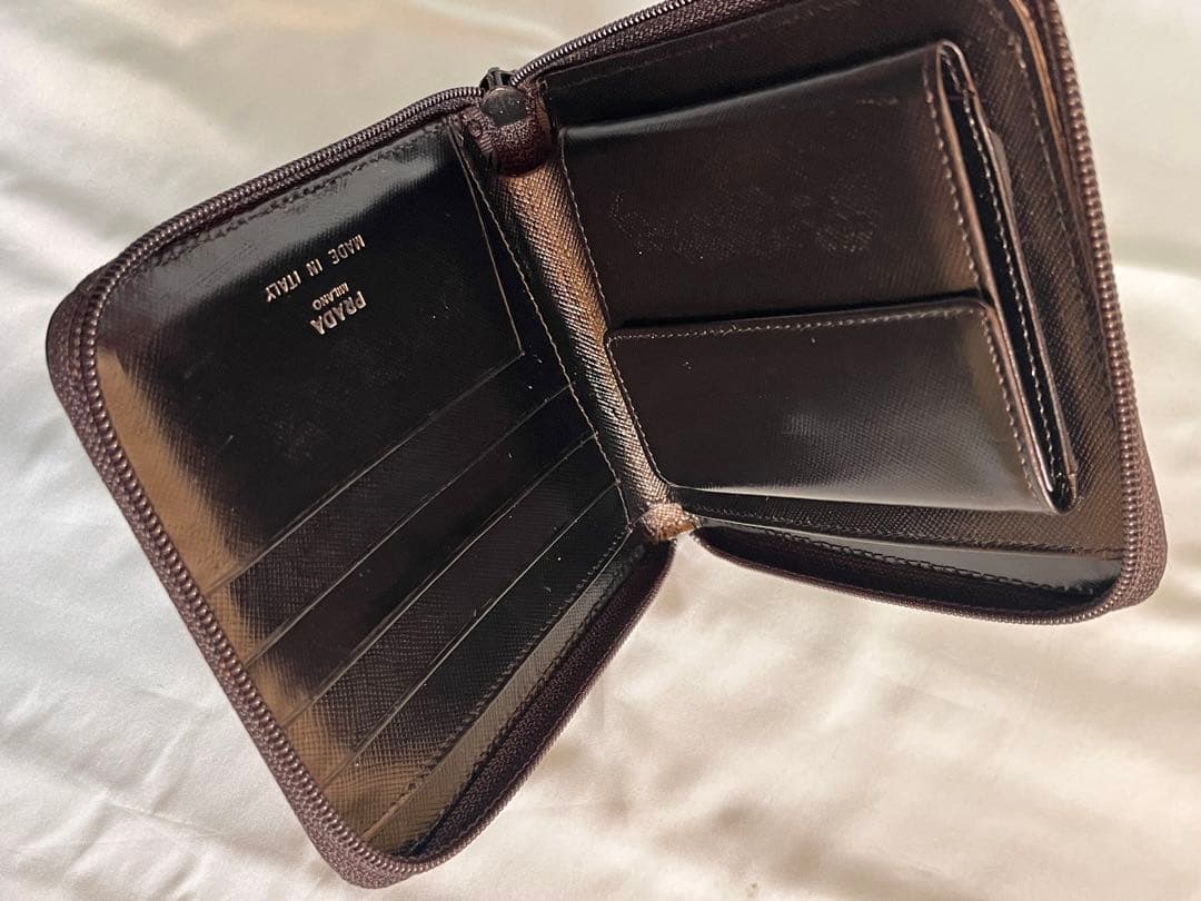 PRADA プラダ ナイロン 二つ折り財布 MV1 VELA NERO 未使用品