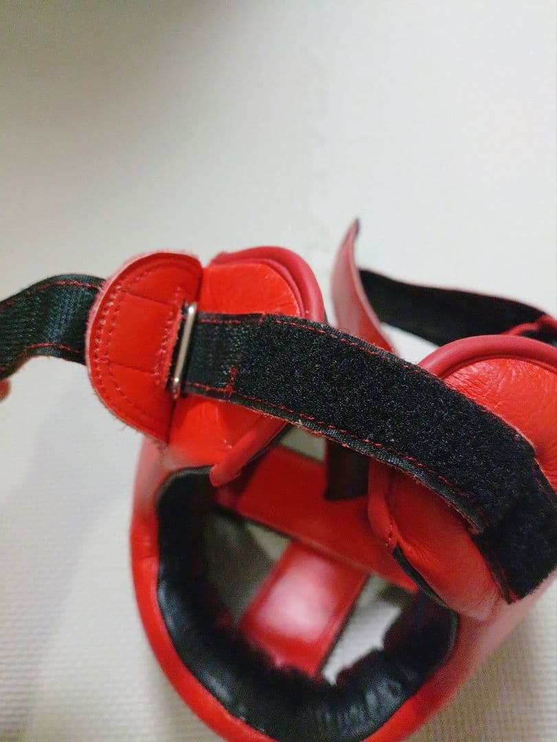 試着のみ　本革製　プライズリング　ヘッドギア　L