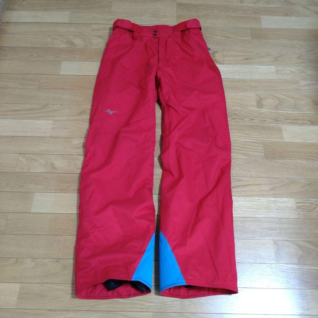 【MIZUNO】スキーウェア上XL/下2XLサイズ オーダーカラーレッド×ブルー