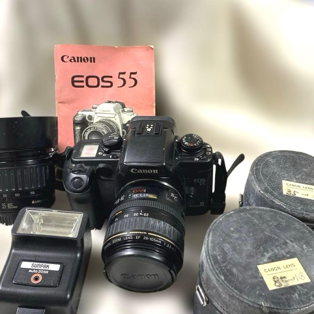 L-23 CANON EOS 55 ジャンク　キャノン　フィルムカメラ　工芸品