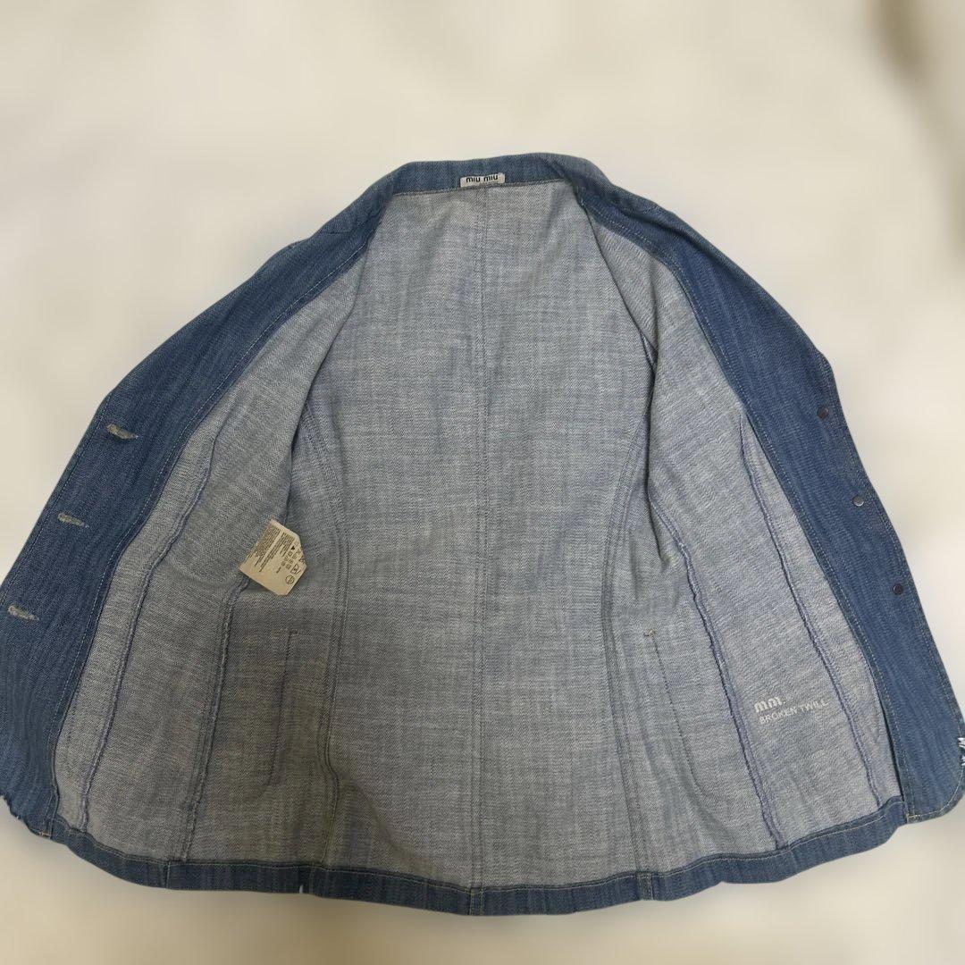 【美品】miumiu 00s archive denim jacket y2k