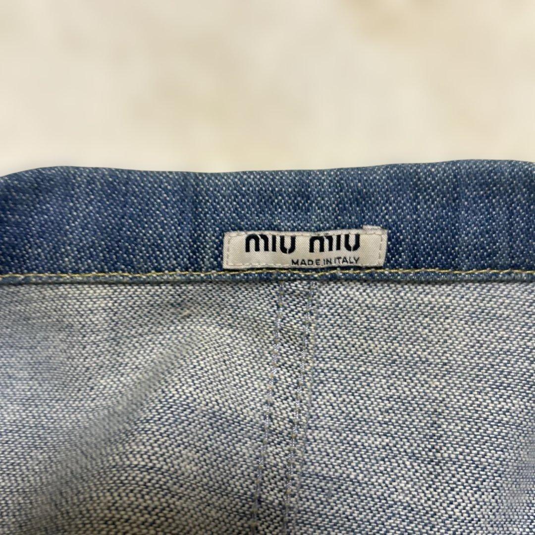 【美品】miumiu 00s archive denim jacket y2k