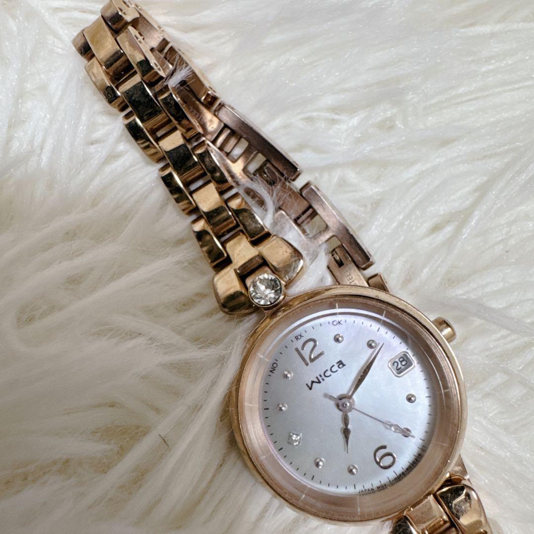 シチズン ウィッカ ティアラスターコレクション 電波ソーラー ピンクゴールド