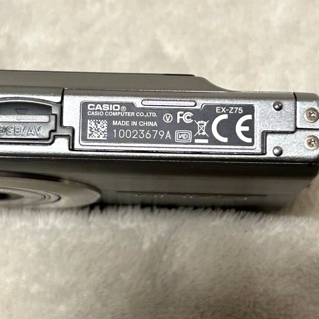 【美品 動作確認済】カシオ エクシリム EX-Z75SR EXILIM ZOOM