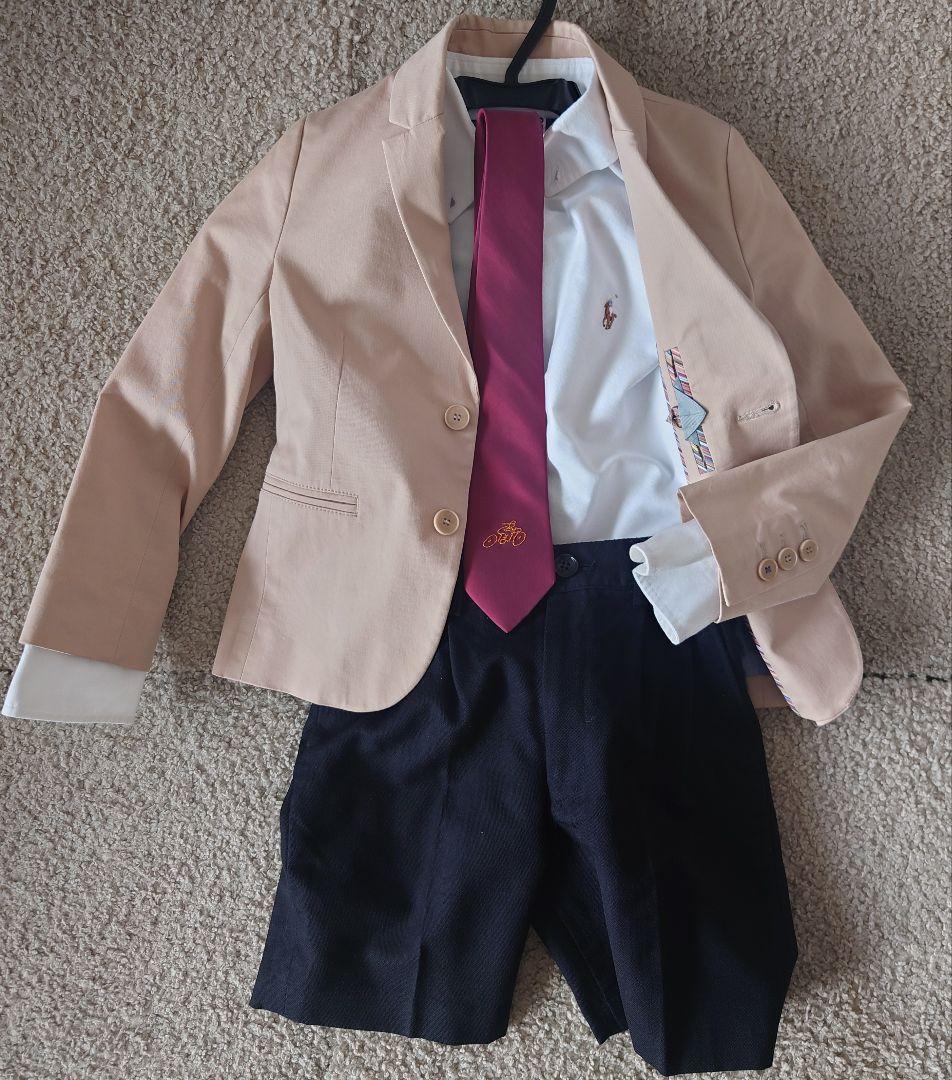 ポールスミスおしゃれセットアップ　ラルフローレンシャツ　110 120 入学式