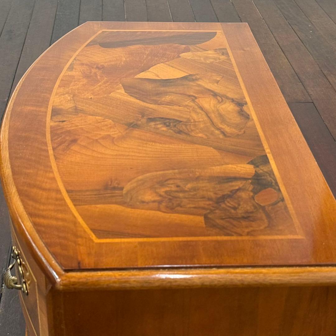 H19K8 イタリア製 象嵌細工 3段チェスト