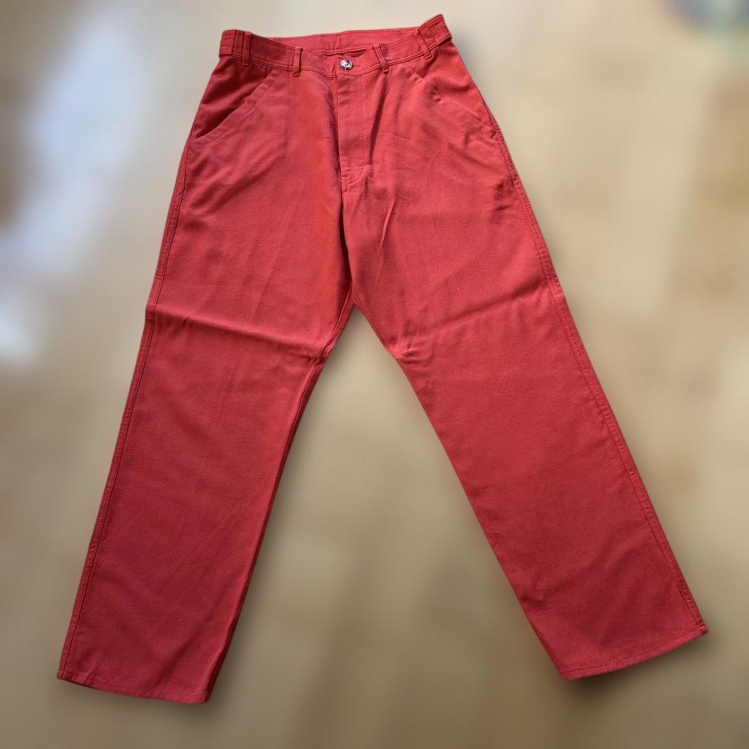 a*c様 コムデギャルソン　赤 ワイドレッグ カジュアルパンツ