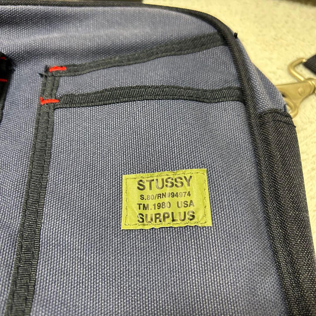 【激レア】OLD STUSSY 90s ショルダーバッグ ヴィンテージ ネイビー