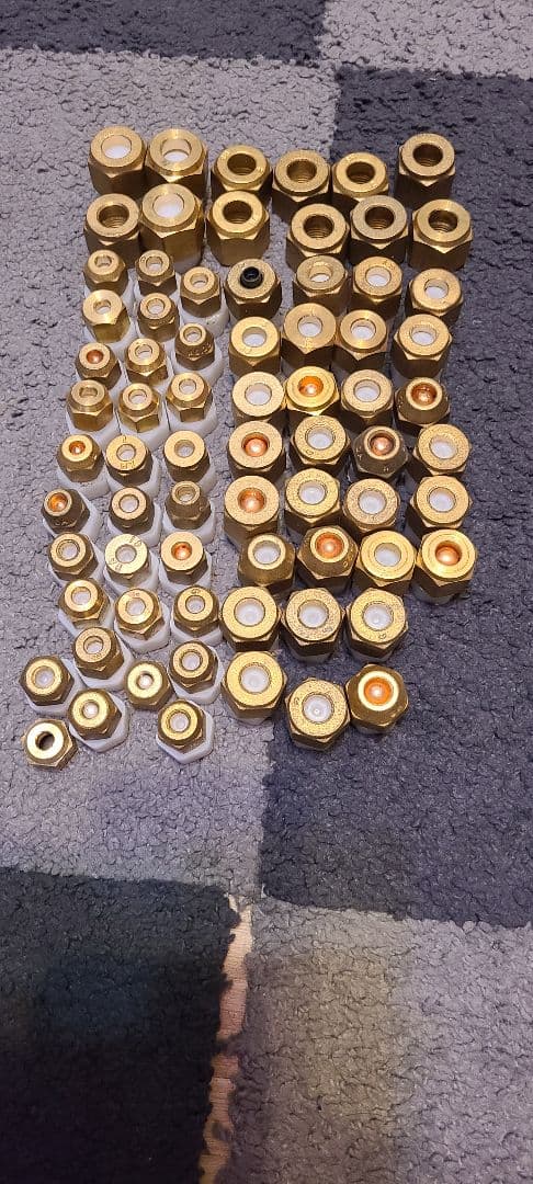 2分30ヶ 3分30ヶ 4分10ヶ 合計70ヶです。