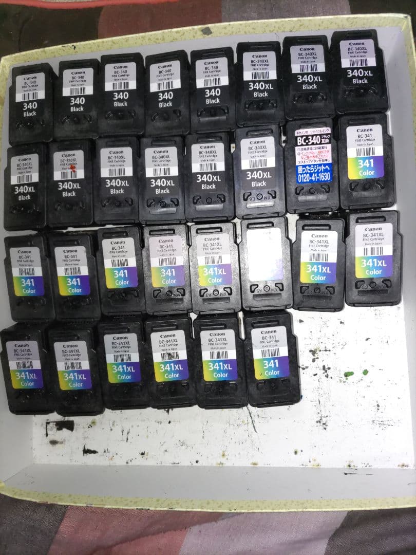 CANONプリンターBC340XL 341XL インクカートリッジ30個