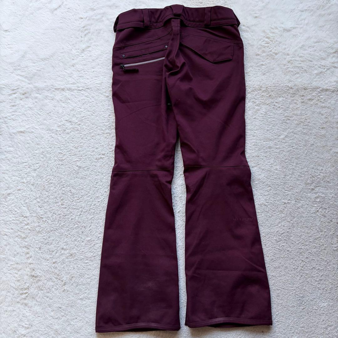 【美品】VOLCOM スノボ・スキーウェア セットアップ ハーフジップ 刺繍 M