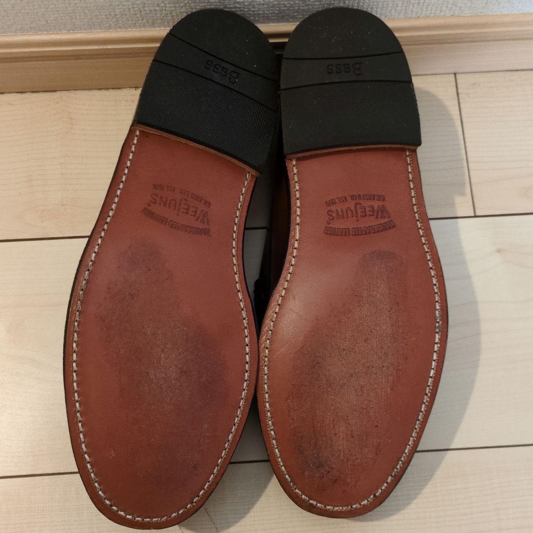 ​【極美品】G.H.BASS WEEJUNS ローファー ハリスツイード 茶