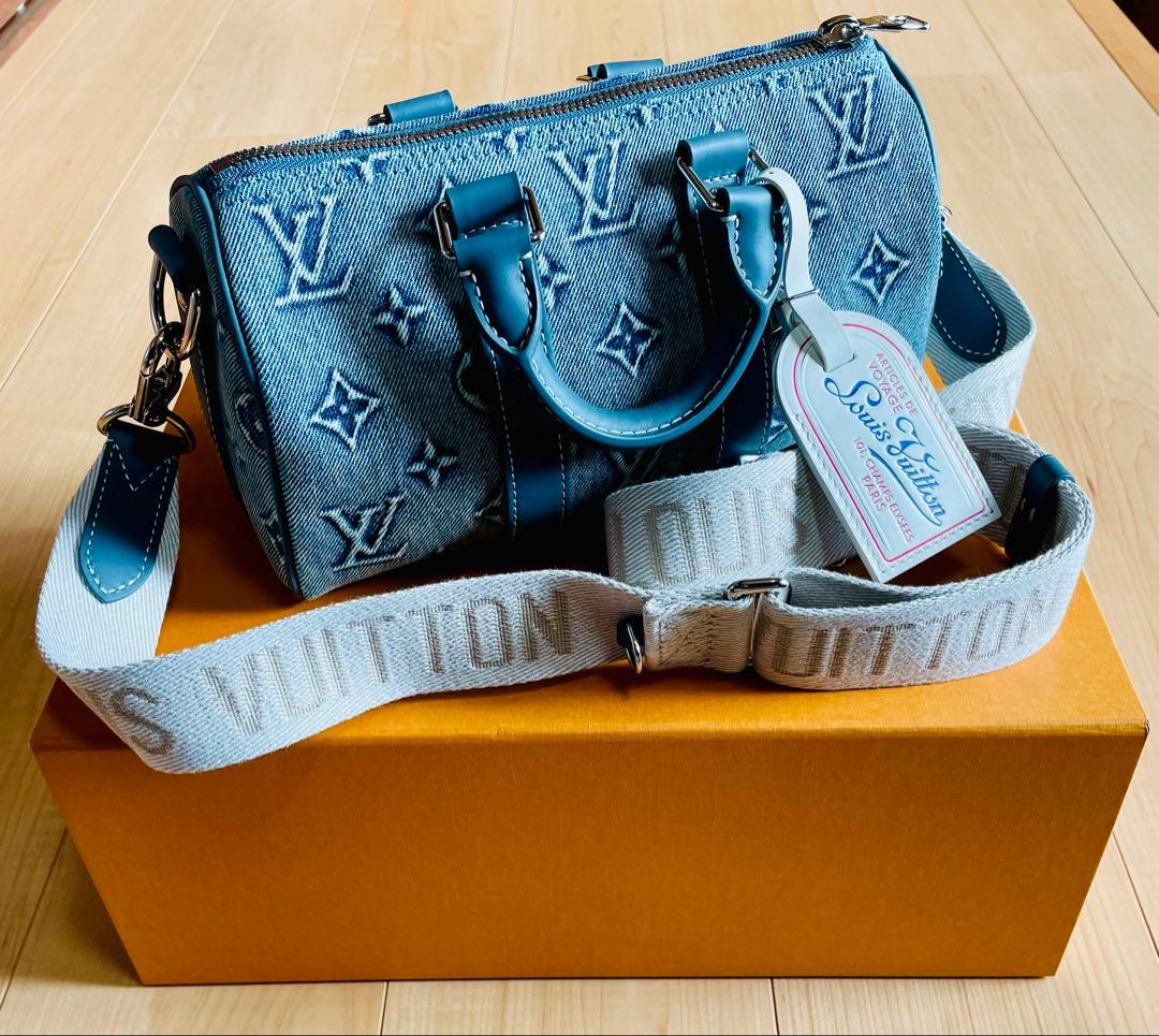 美品　ルイヴィトン　キーポル25 デニムモノグラム