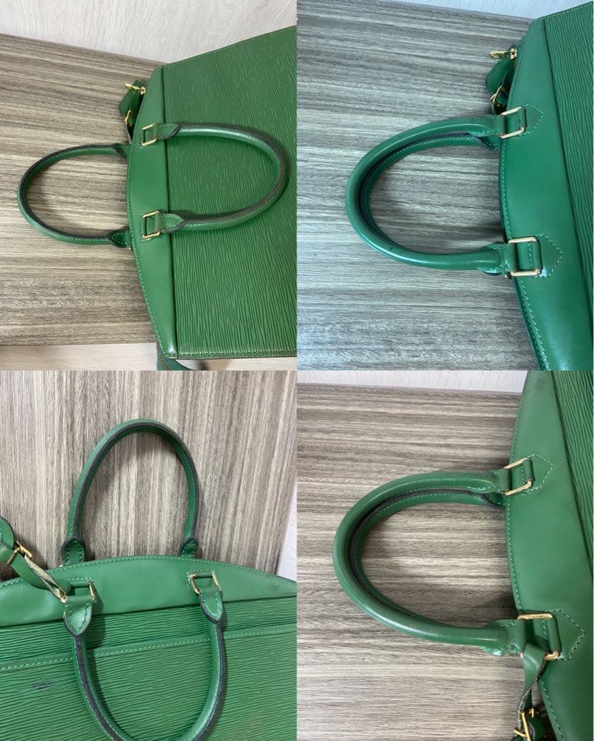 ルイヴィトン ビジネスバッグ エピ リヴィエラ レザー　緑　チャーム