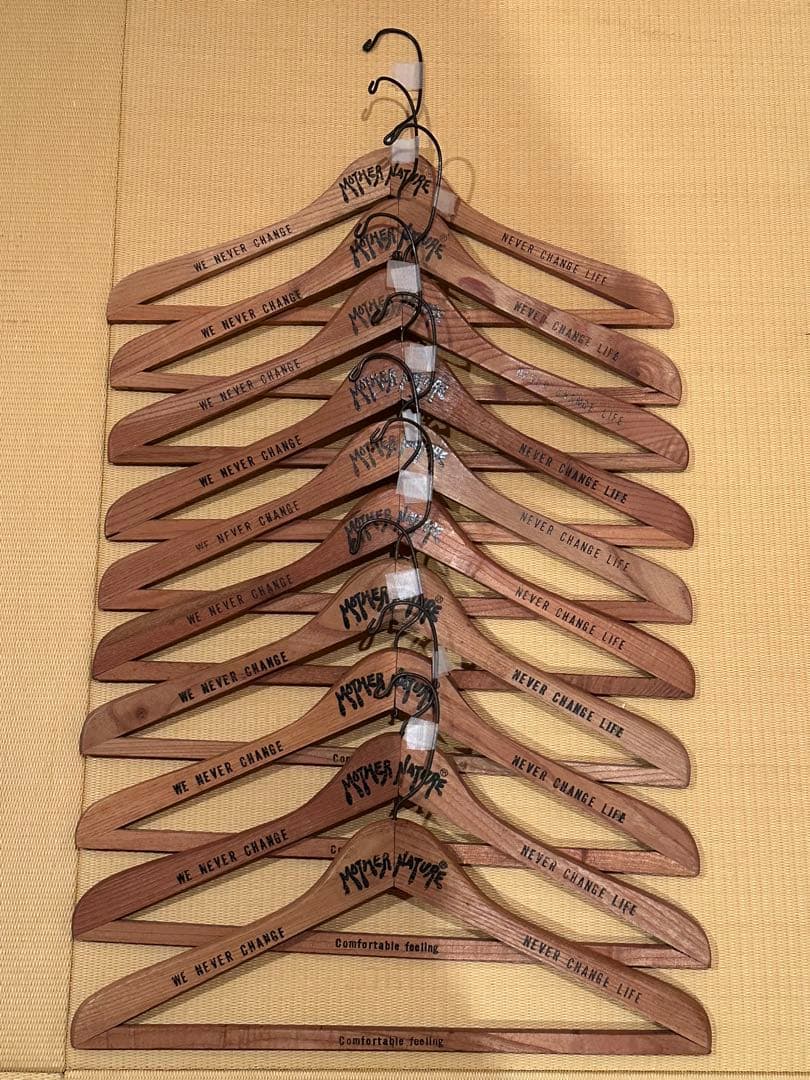 合計20本セット ハリウッドランチマーケット　木製ハンガー ブルーブルー