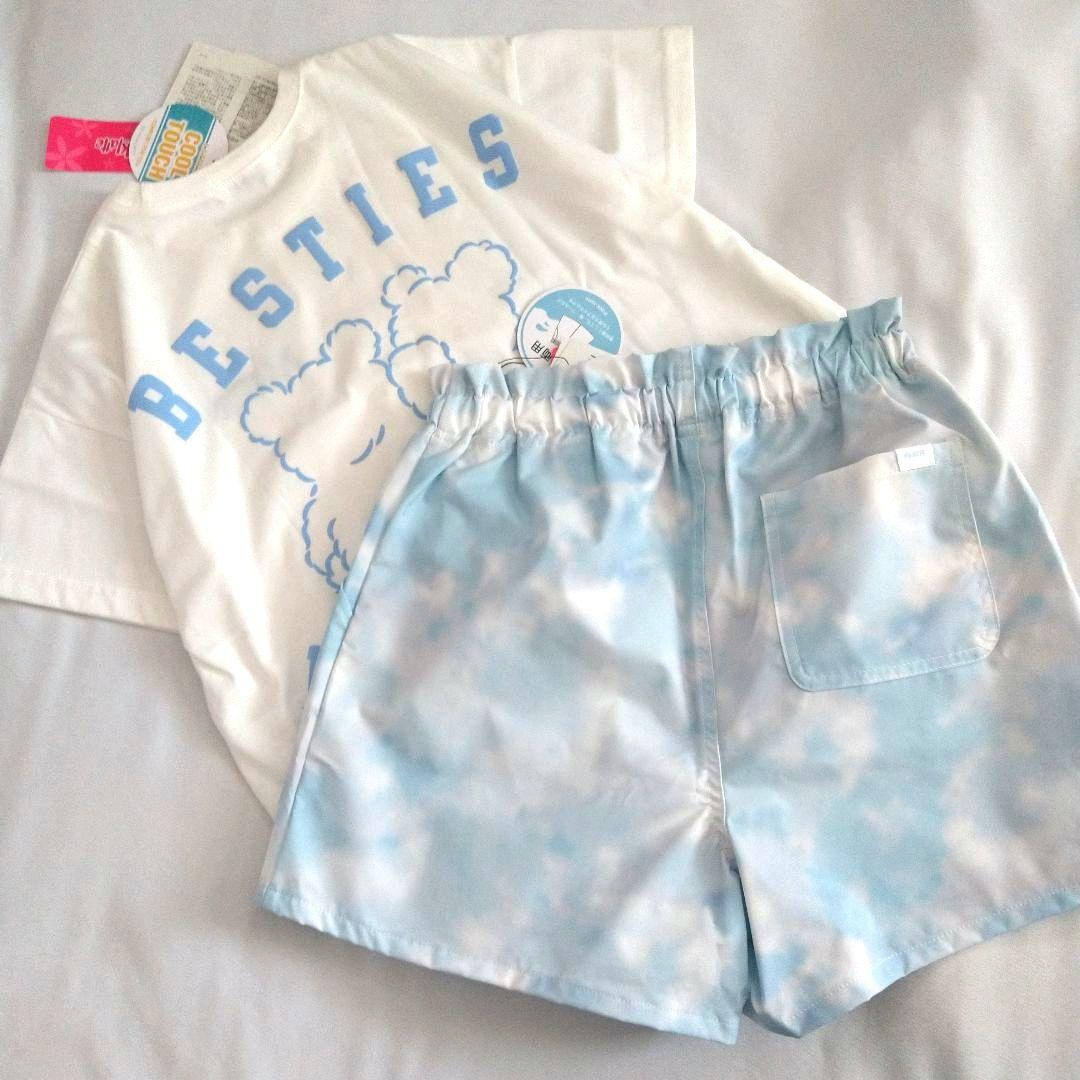 ゆずちゃん★新品 ピンクラテ★くまちゃんモチ－フコ－デセット 130