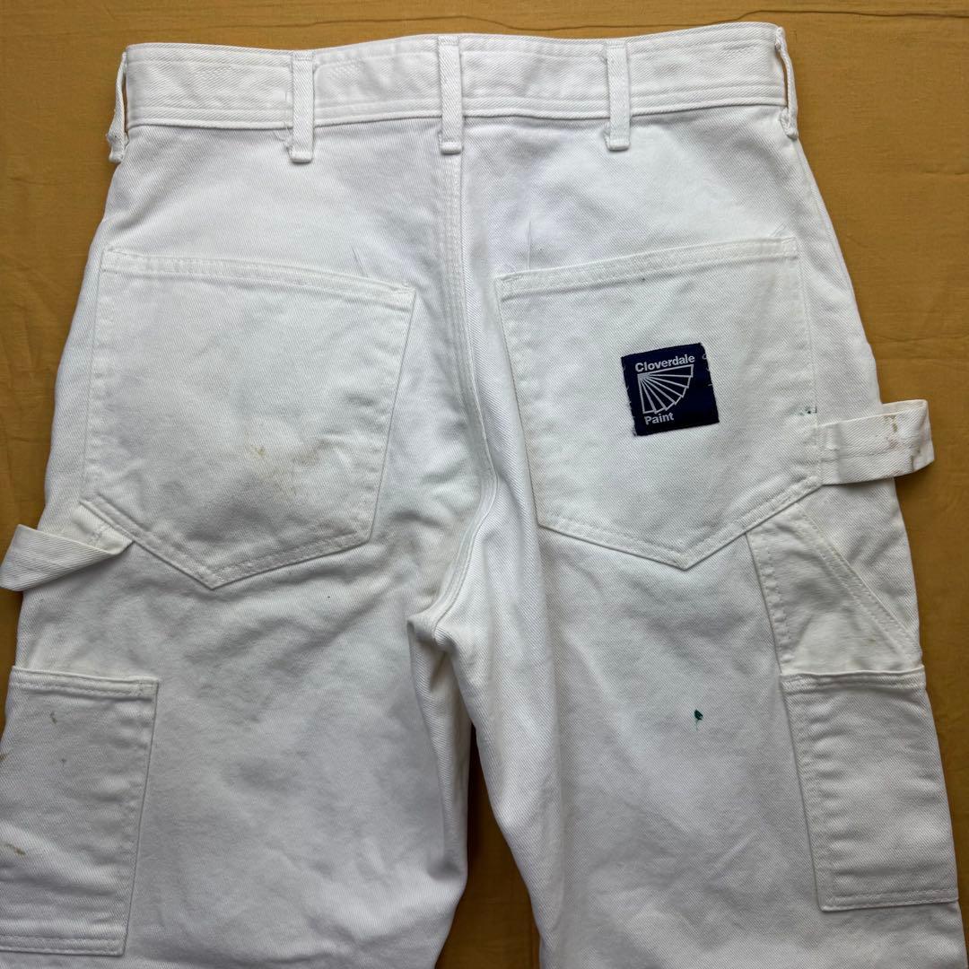ペンキ　ペインターパンツ　ホワイト　ダック　ワークパンツ　白　グランジ　ボロ