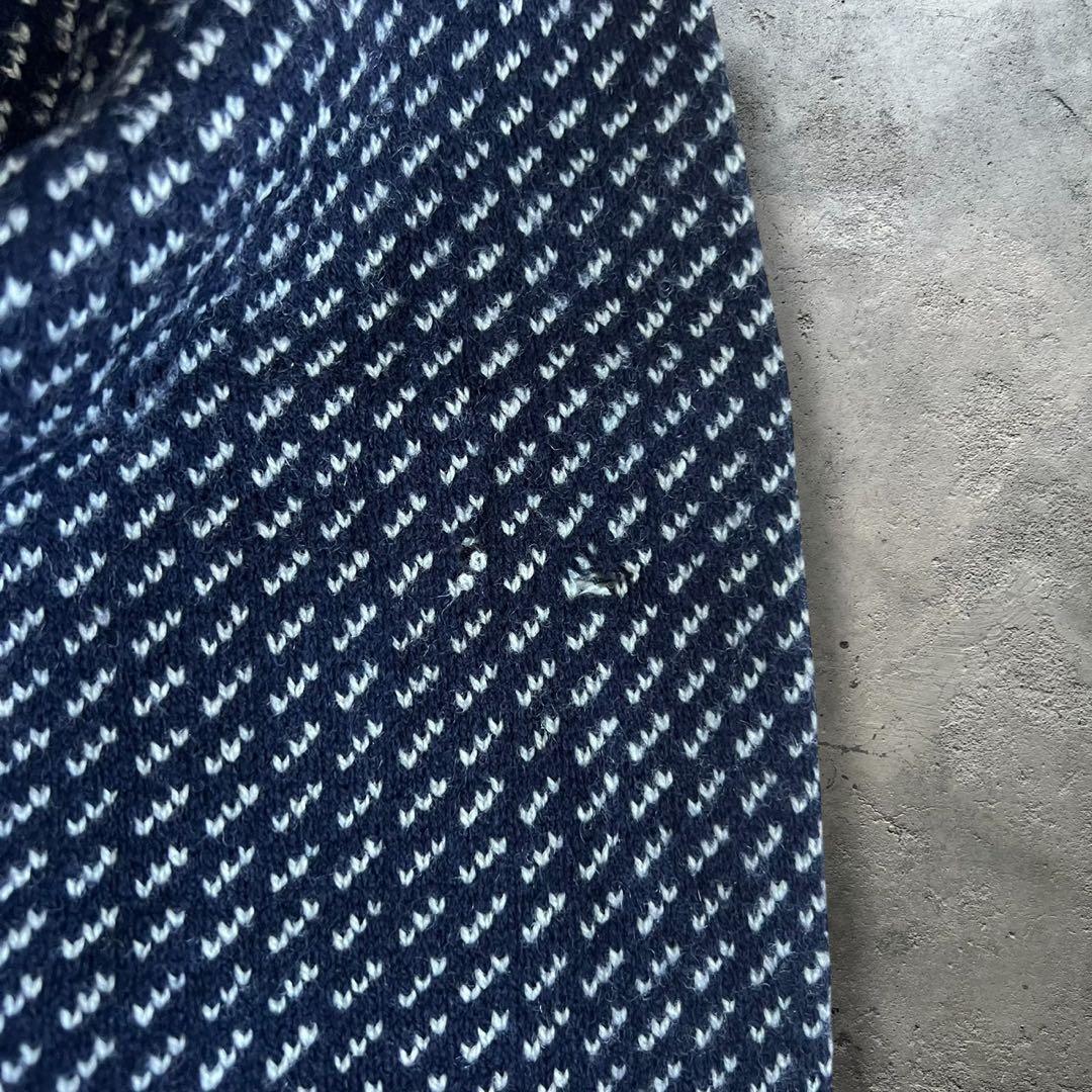 【希少】brooks brothers バーズアイ　ハーフジップニット