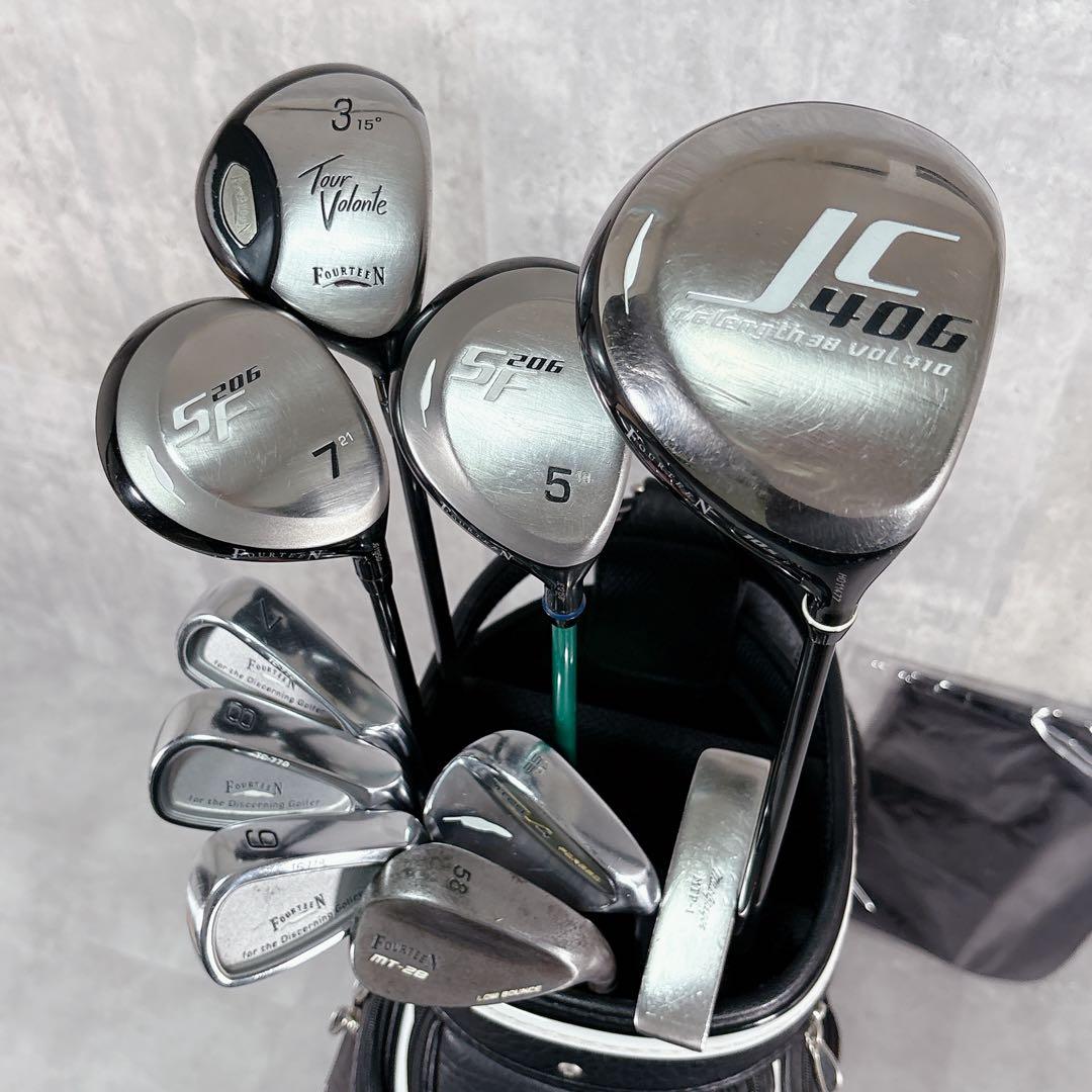 V813 FOURTEEN メンズ ゴルフ クラブ フルセット 11点 黒 男性