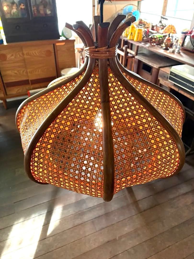 mik　ペンダントライト　吊り下げ照明　ラタン　モダン　ラタン照明