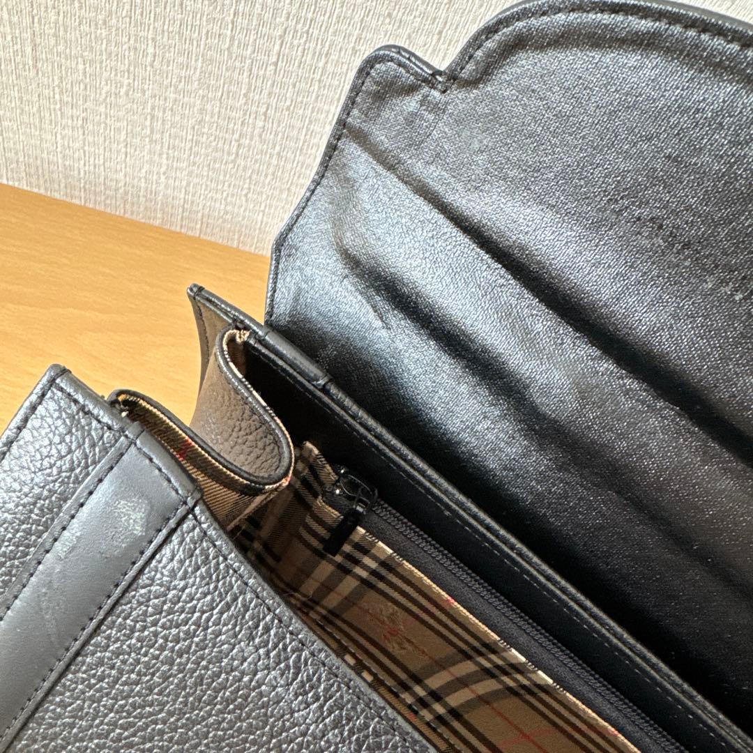 未使用品★Burberrys ブラック ドラムバッグ 箱付き