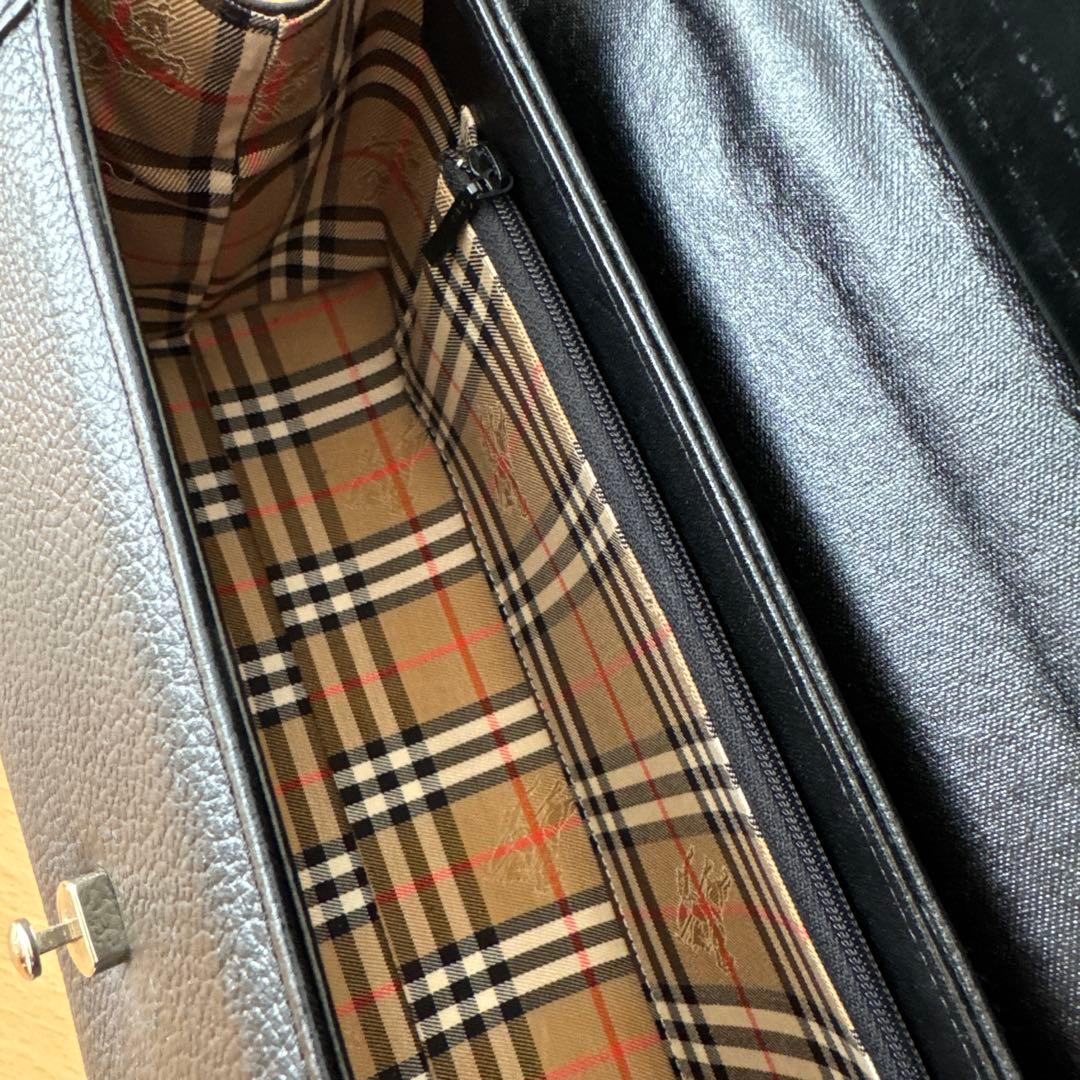 未使用品★Burberrys ブラック ドラムバッグ 箱付き