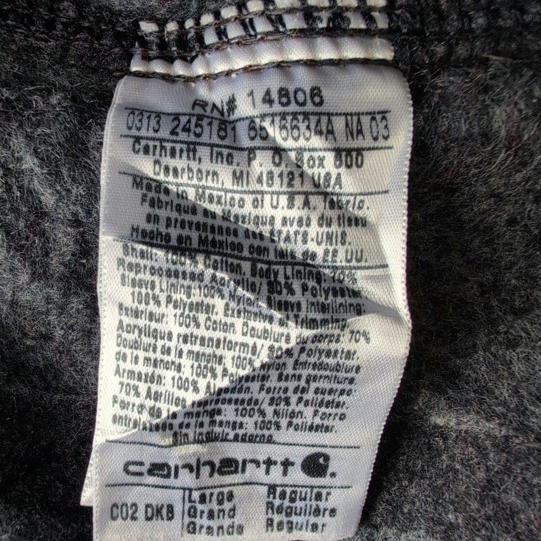 う*え様 カーハート チョアコート 企業ロゴ Lサイズ 鬼フェード メキシコ製