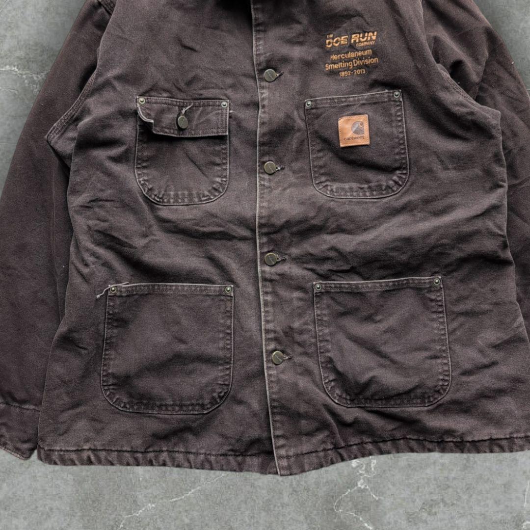 う*え様 カーハート チョアコート 企業ロゴ Lサイズ 鬼フェード メキシコ製