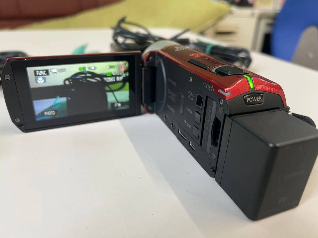 Canon IVIS HF R32 レッド バッテリー2個付き( 動作確認済)