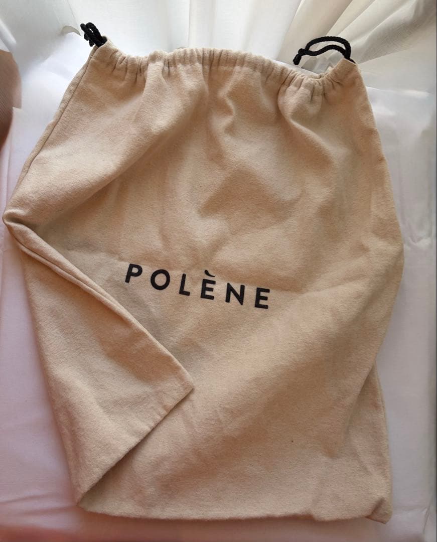 ポレーヌ Pole’ne Numero9 キャメルブラウン　レザー ハンドバッグ