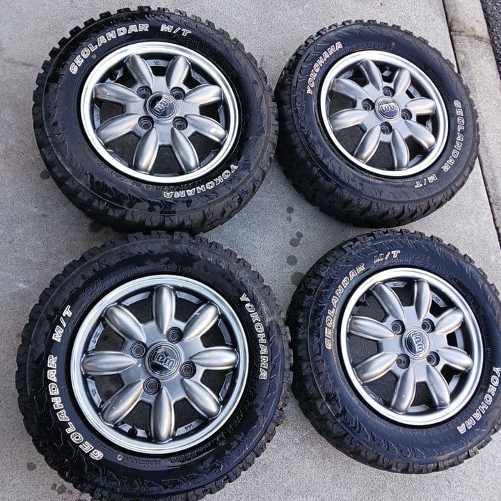 145/80-12インチアルミホイール　タイヤ2セット　軽トラ軽貨物対応タイヤ②