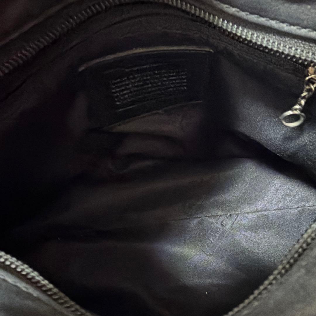 バッグ RARE OLD COACH 4187 BLACK LEATHER BAG