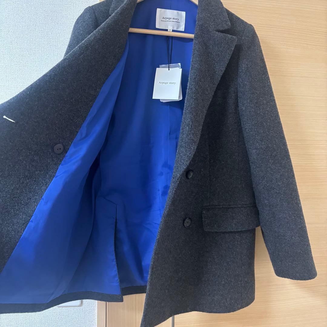 り*だ様 【新品未使用】Arpege story Wジャケットコート テーラード