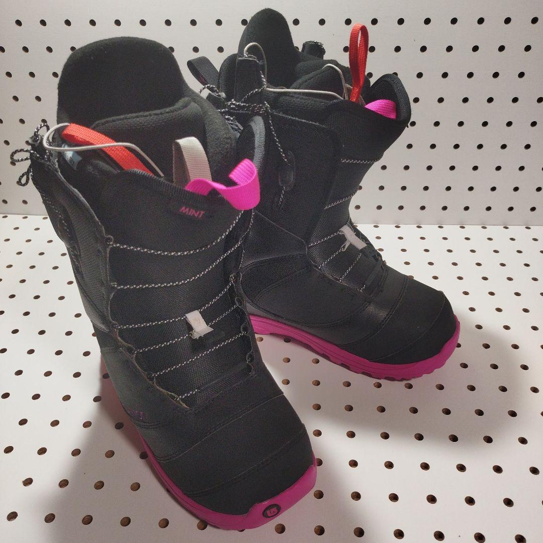 イノBURTONスノーボードブーツ ミント アジアンフィット（女性）25cm美品