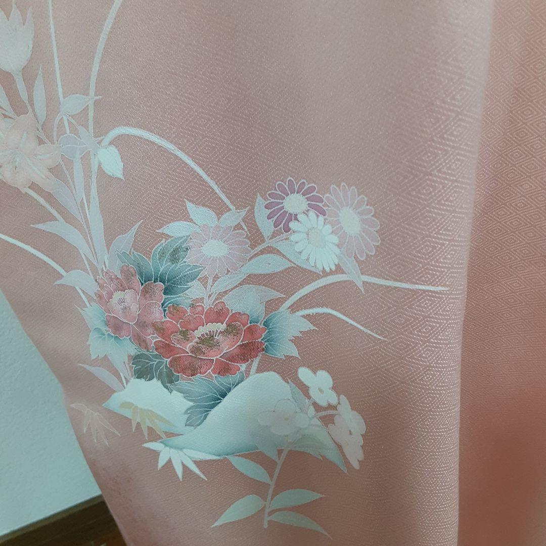 お値下げ…リメイク着物ロングワンピースボレロ付きＬ正絹