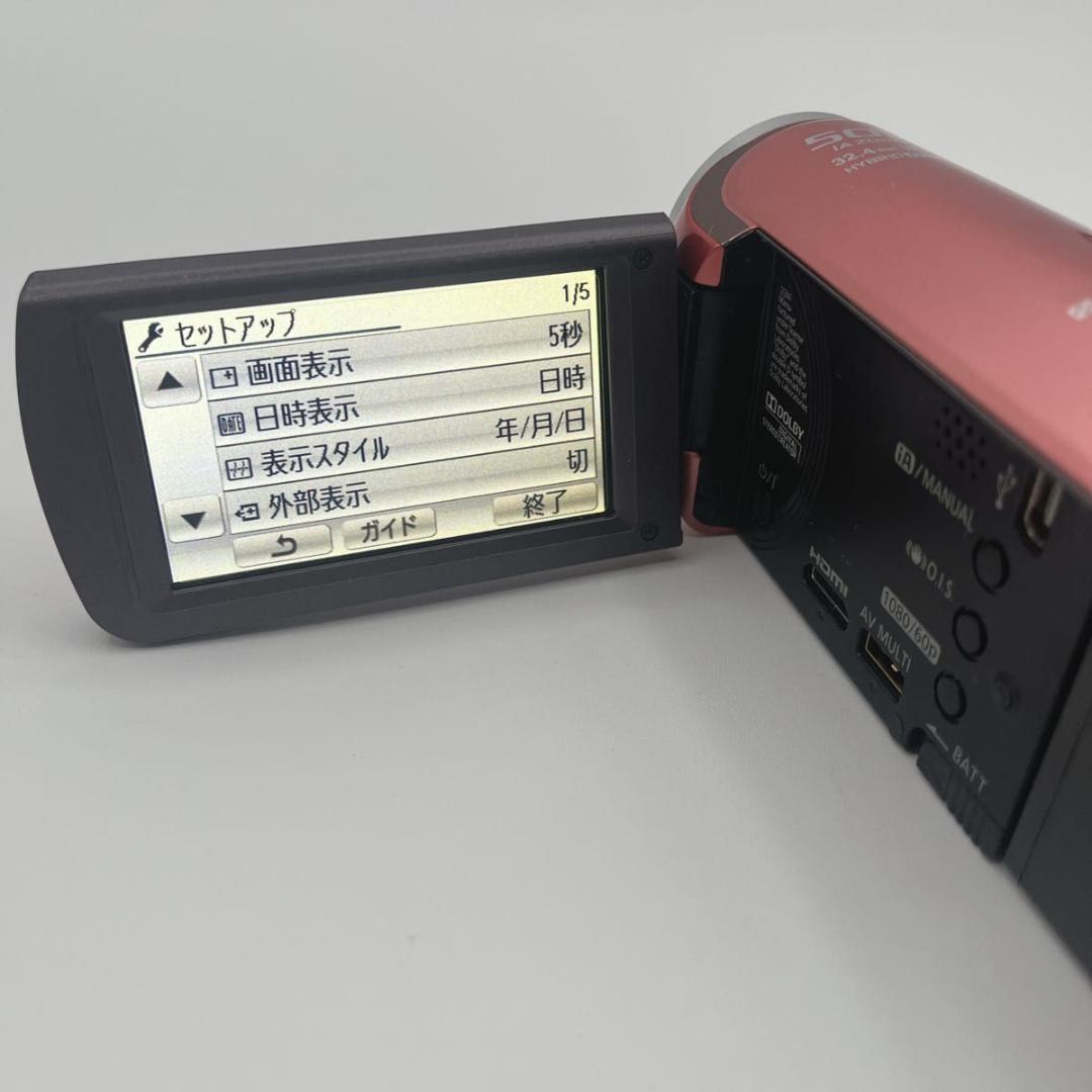 Panasonic HC-V300M デジタルハイビジョンビデオカメラ ピンク